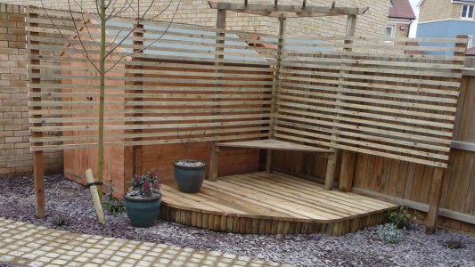 Garden seating and timberwork